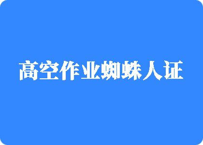 男生曹女生高空作业蜘蛛人证